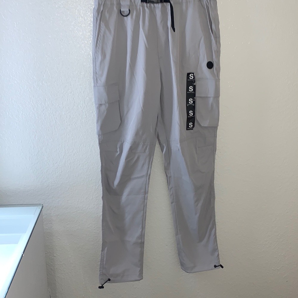 ninth hall trace light grey cargo pants